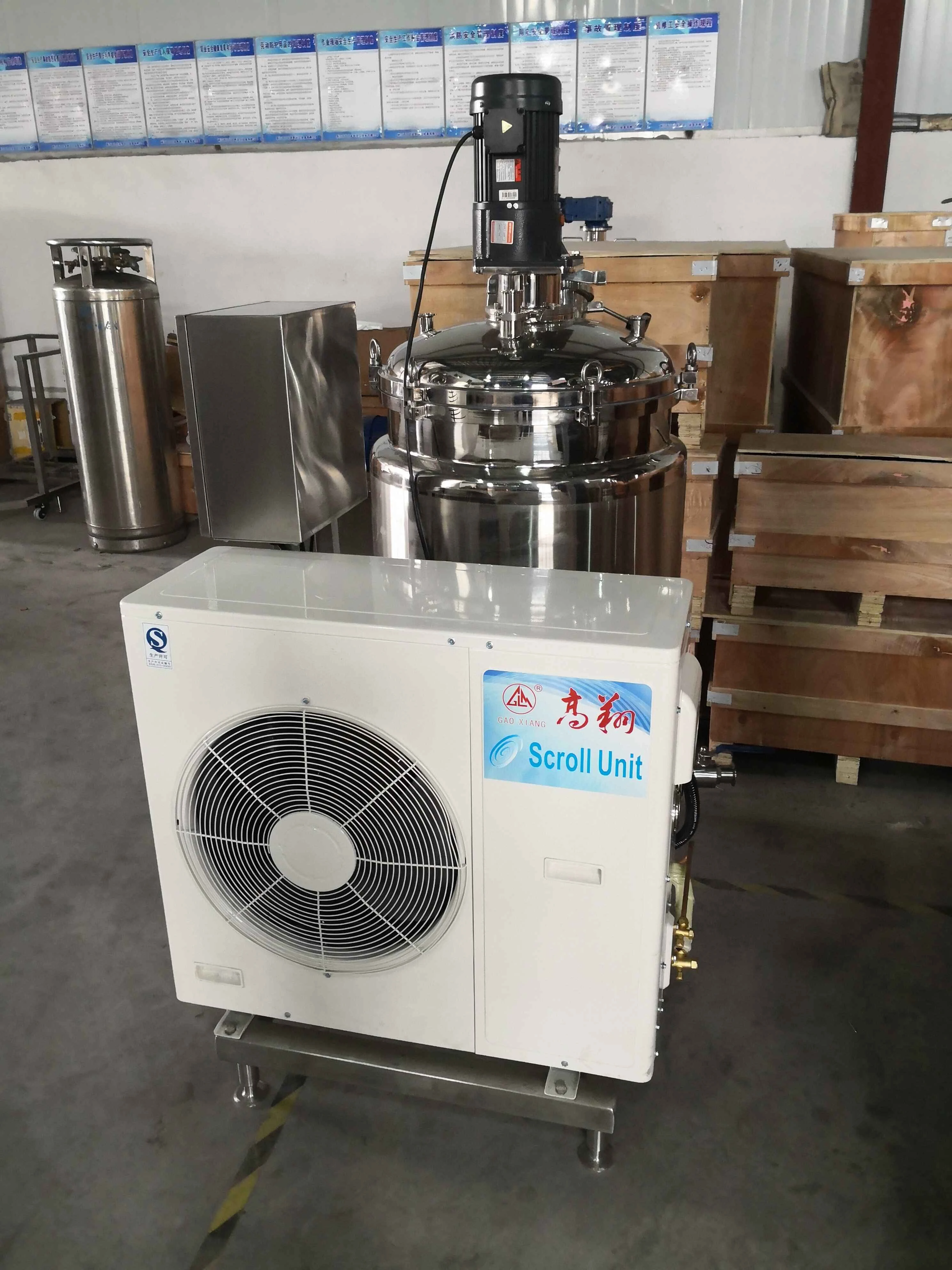L And B Factory price milk cooling tank milk tank milk processing machine
