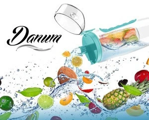 Large 32oz Fruit Infuser Water Bottle BPA Free With Flip Top Lid