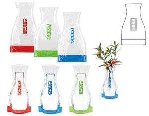 Large PVC Folding Vase with Custom Logo Promotional Gift Use Giveaways Gadgets