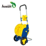 large water powered mobile metal garden hand tool cart farm hose winder pipe irrigation reels
