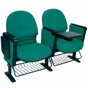 Lecture Chairs with Writing Tablet Adult School Chairs Auditorium Seating Folding Theater Chairs with File Basket
