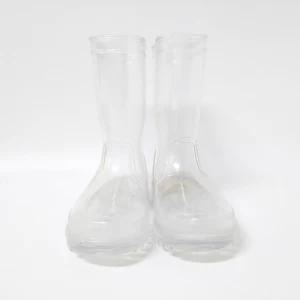 Led light rain boots clear plastic