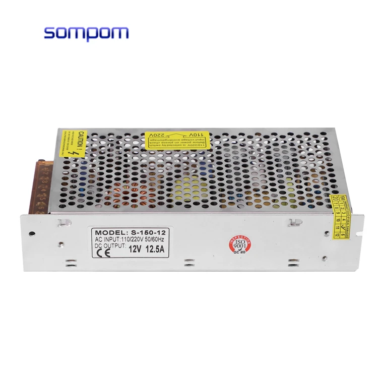 Led Power Supply Manufacturer 150W Switching Power Supply Ac to Dc 12V 12.5A Constant Voltage LED Lighting Driver