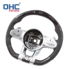 LED Smart Carbon Fiber Steering Wheel Assembly Upgrade to AMG Compatible With Mercedes-Benz W204 W205 W211 AMG GLE CLA
