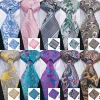 LELE Italian Silk Ties Men Gravatas Custom Ties Paisley Business Import Silk Neck Tie P104