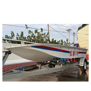 Length 5.25M Customized 30-60 HP Fiberglass Speed Boat