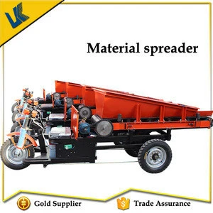 Lianke concrete, cement material spreader vehicle used for mobile block making machine for sale