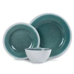 Lightweight plastic tableware western food steak melamine dinnerware set