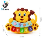 Lion musical instruments toy electronic organ for kids with light