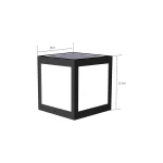 LJJZH13 Solar Garden Lawn Lamp lawn disk landscape deck Outdoor Yard Pathway Patio Fence LED Light Landscape