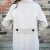 Import Long style white elegant double faced 100% wool coat cashmere wool blend coat from China