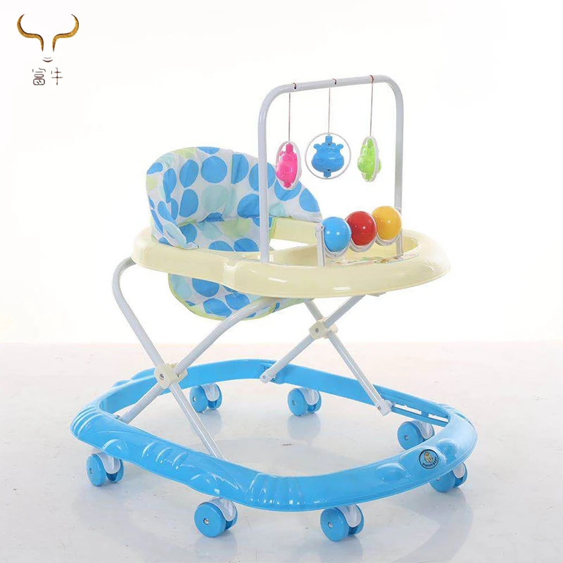 Low price animal baby walker cum swing/wholesale cheap multifunctional baby walker with music and lights toy/baby trolley walker