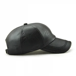 Luxury cap leather Personalized Wholesale Leather Baseball Cap High quality sport cap