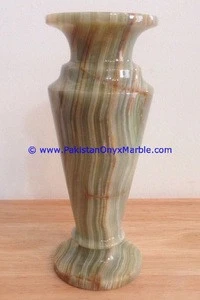 Luxury Decorative Green Onyx Stone Flower Vase