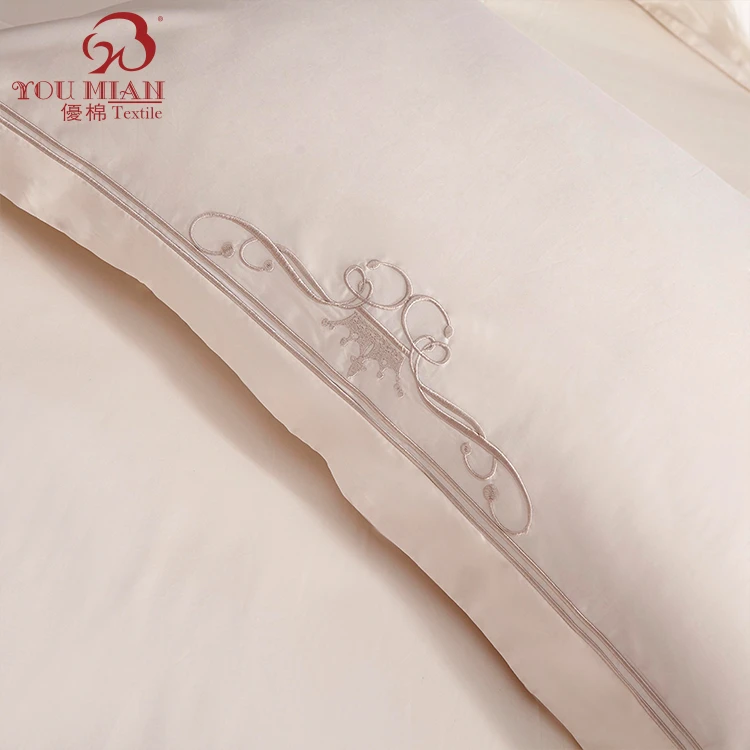 Luxury Designs Satin Stripe 100 Egyptian Cotton Single Bedding Linen Sheet Set White Bed Sheets Hotel
