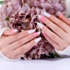 Luxury painted nails hand made artificial fingernails short false nails