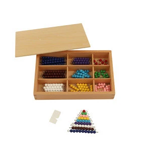 MA040(NX) Educational wooden toys color  Beads Bars montessori  mathematics material for  kids