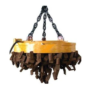 Magnet crane used scrap electromagnets  remote control circular lifting magnet for iron scrap