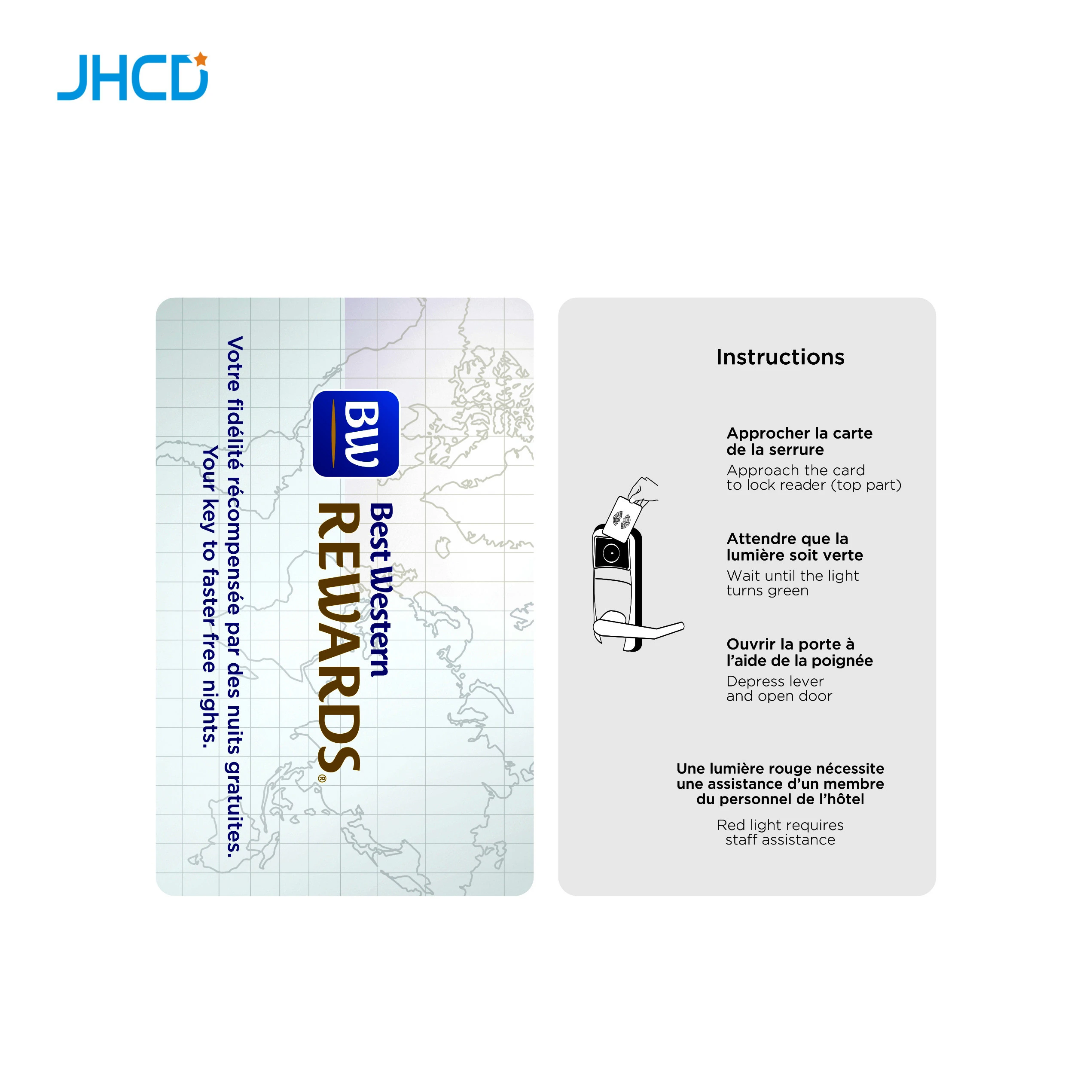 maker price custom printed pvc contactless smart rf passive hotel key chip business id access control nfc rfid card