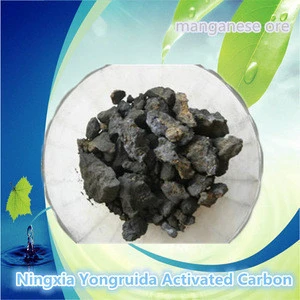 Manganese ore filter media for removal iron and manganese