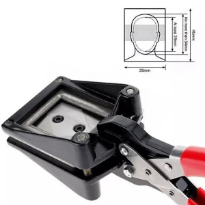 Manual Hand Type Photo Cutter for EU Passport ID VISA License Picture Punch 35x45mm with Right Corner