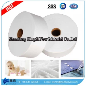 Manufacturer-High Quality Cotton soft Spunbond Hydrophobic Non Woven Fabric Roll Raw Material for Baby Diaper