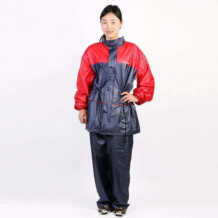 Manufacturer made PVC raincoat Pearl sea glue raincoat suit high quality raincoat
