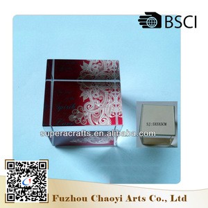 Manufacturer supply Unique design customized New Cheap glass paperweight crafts
