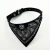 Import Manufacturer wholesale small PU pet dog collar printed triangle towel pet products from China