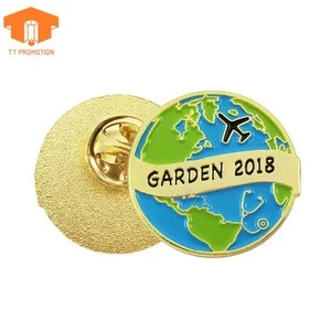 Manufacturers China Wholesale Custom Logo Metal Badges Beautiful Lapen Pin
