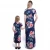 Import Matching Family Outfits Mother and Daughter Dress Parent-child Clothes Parentage Clothing Floral Printed Long Dress from China