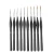 Import Matte Black 10pcs Triangle Wooden Handle Hook Line Brushes Set For Artist Detail Paint Miniature Watercolor Oil Painting Drawing from China