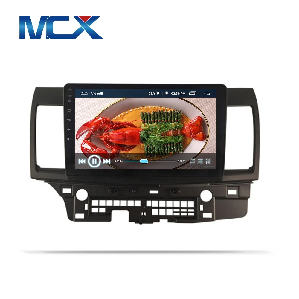 MCX GPS Navigation Android 10.0 radio Touch Screen HD Head Unit Car Audio Video Player For Mitsubishi Lancer-ex