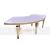 Import Mdf Half Moon Dining Table Hotel Wedding Banquet gold frame table from China