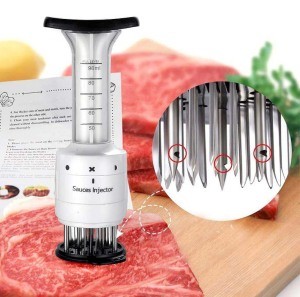 Meat Tenderizer Needle  Marinade Flavor Syringe BBQ Tools Meat Tenderizer With Meat Injector