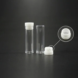 Medical Laboratory Flat bottom Clear Plastic Laboratory Test tube with cap for Collecting Transporting Liquid Sample 2ml
