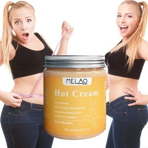 MELAO 250g Anti Cellulite Hot Cream Fat Burner Gel Slimming Cream Body Massage Weight Loss Cream OEM