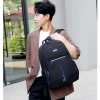 Mens black waterproof bookbags custom travel Oxford computer sac a dos college school student laptop backpack bags