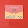 Merry Christmas Custom Print Paper Mini Greeting Cards With Envelope