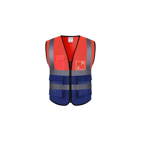 Mesh breathable safety protective jacket for construction site color matching fluorescent clothes protective reflective vest