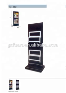Metal Periodical Book Display Stand / Magazine Display Rack (TKN-552)