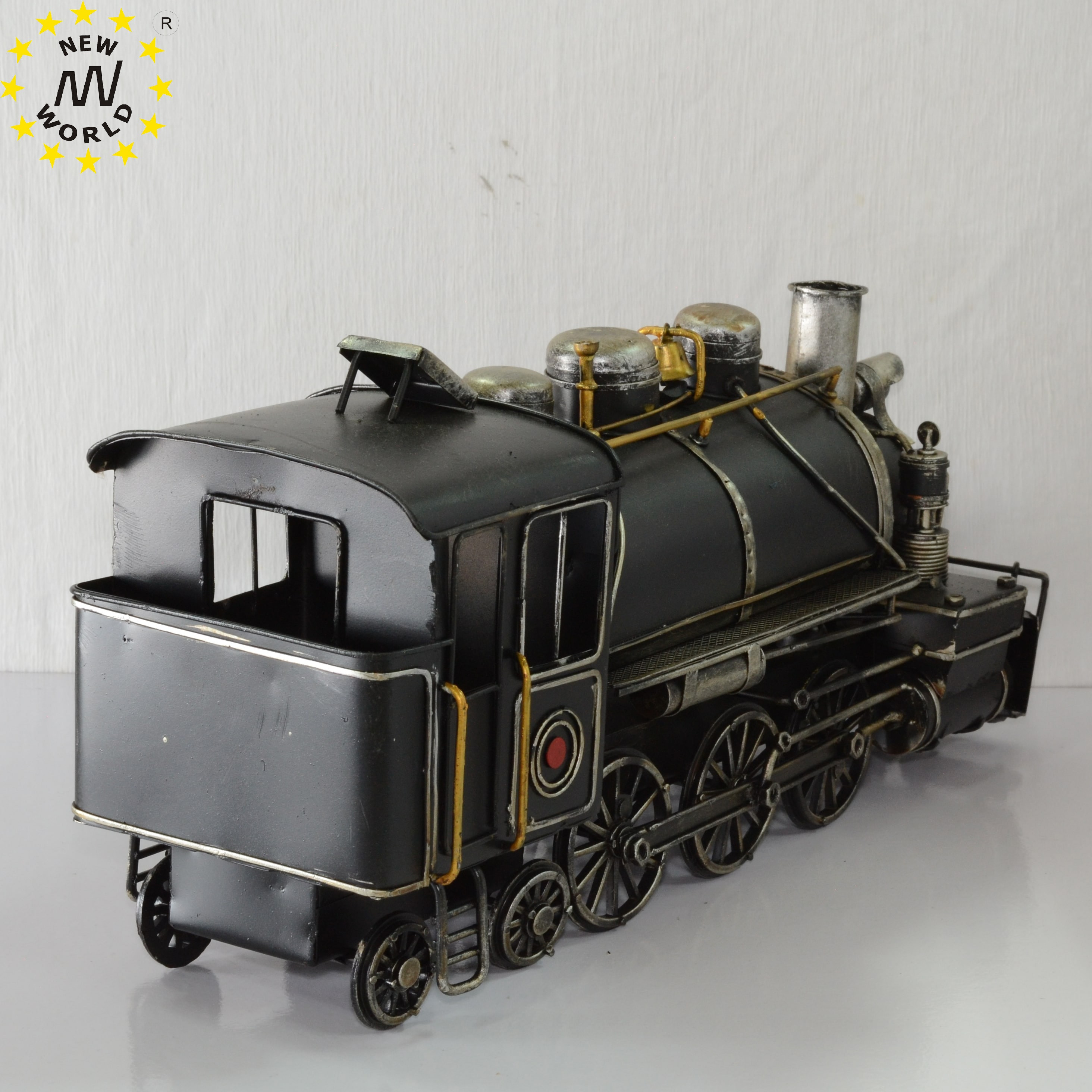 Buy Metal Vintage Steam Locomotive Train Model For Home Decoration ...