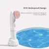 Mini waterproof 2 in 1 sonic facial exfoliating face cleansing spin brush electric cleanser face brush