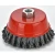Import 100mm knotted wire wheel cup brush with metal from China