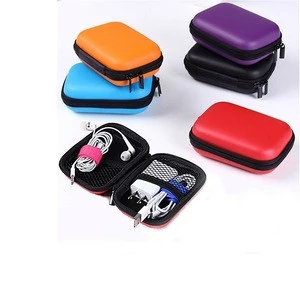 Mobile Phone Charger Cables Carrying Case, USB Flash Organized Storage Case, Electronics Small Gadgets Zipper Case