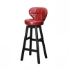 Modern bar solid wood rotatable high chair Nordic bar stool home high stool creative dining chair