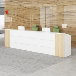 Modern beauty Salon Reception Desk White Reception Table Office Reception Salon Front Desk