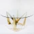 Import Modern Bostra Irregular Mirror Table Golden with White Dining Table Base Frame For Wedding Events Decoration from China