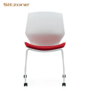 Modern design commerical furniture armless training plastic chairs cheap pp conference chair
