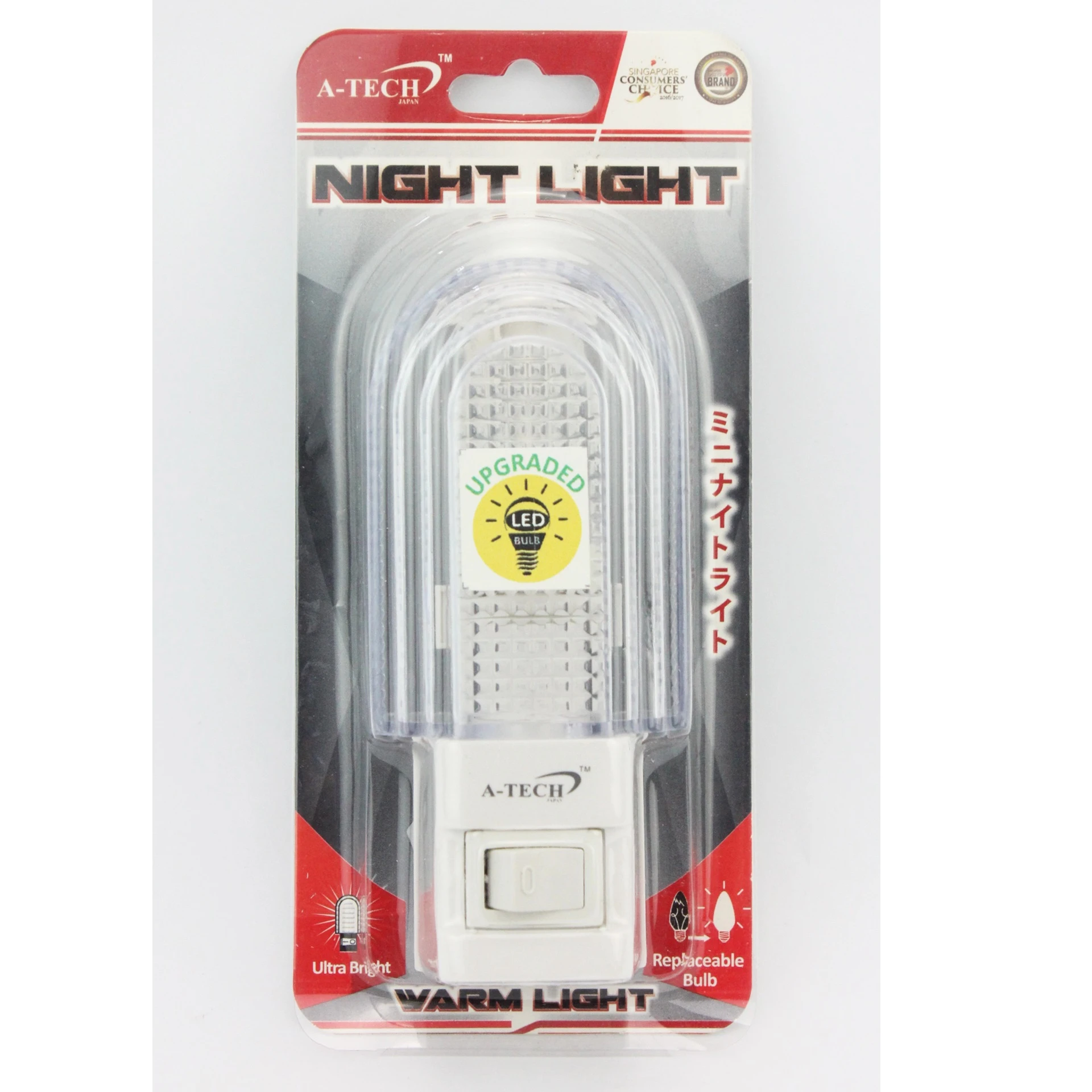 Modern Night Lights Led Night Lamp (Replaceable Bulb) With 6500K (day light) and 4500K (Warm white) Lighting Tone